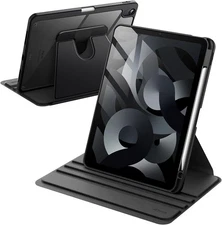 JETech Rotating Case for iPad Air 11-Inch M3/M2 (2025/2024), Black 