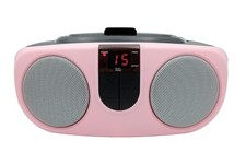 PROSCAN SRCD243 Portable CD Player with AM/FM Radio, Boombox Pink 
