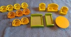 Fisher Price Vintage 1980s Assorted Lot Furniture 15 Pc Chairs Sofa Beds Table