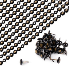 Antrader Upholstery Tacks Strips 10Pcs 1Meters Decorative Nail Strips Trim for S