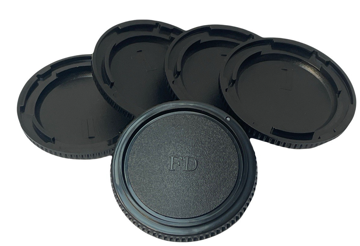 5x Body Caps for Canon FD Mount Cameras - Replacement Dust Covers - Set of Five