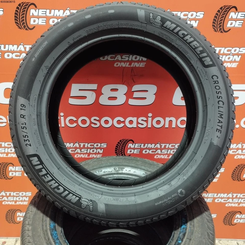 2x 235 55 R19 105H XL MICHELIN CROSS CLIMATE 2 M+S* 6.0/6.2MM REF. 14233 - Imagen 3 de 4