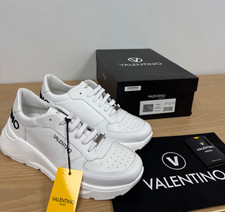 Valentino By Mario Valentino Thor Sauvage Leather White Sneakers Men