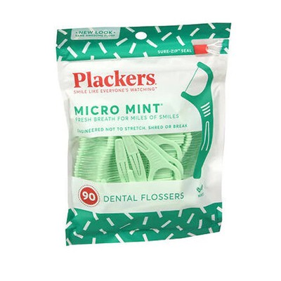 Micro Mint Dental Flossers 90 Each  by Plackers