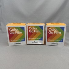Lot of 3 Polaroid Color Go Film 16 Instant Photos Each 48 Total NEW Sealed