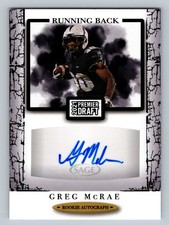 Greg McCrae 2021 SAGE Premier Draft Low Series RC Auto Black #A62 UCF Knights