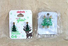 Christmas Two Holiday Earrings Set Christmas Trees Claire's New On Cards