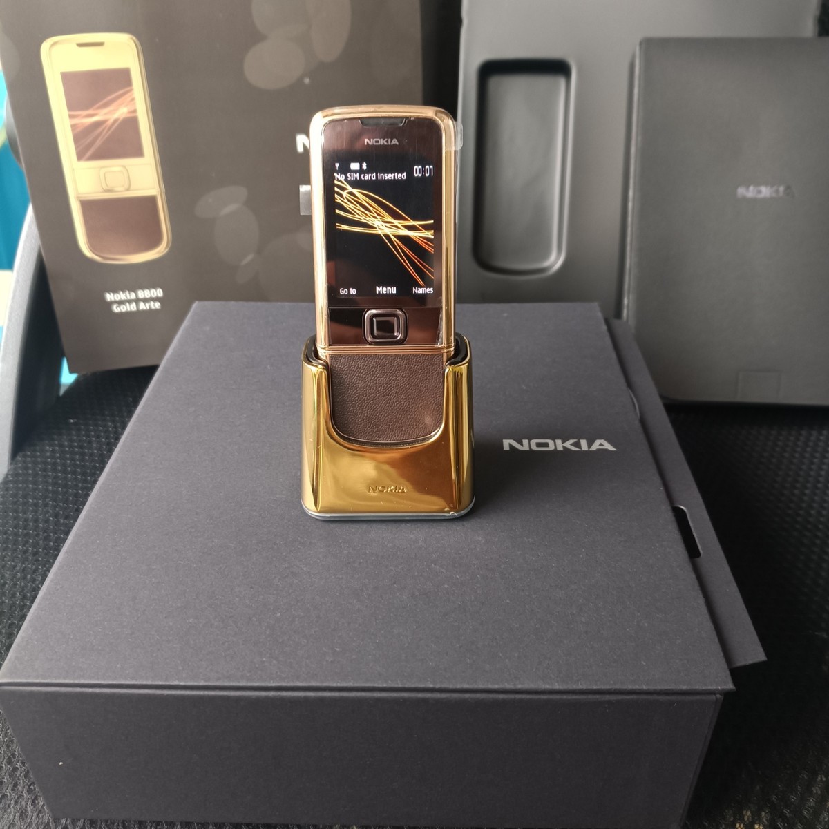Nokia 8800 Gold Edition SIMフリー UNLOCKED - GENUINE NOKIA 8800 SAPPHIRE ARTE BROWN GOLD EDITION GSM