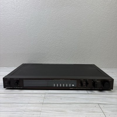 Sanyo T55 Plus Series Quartz PLL Memory Synthesizer Stereo Tuner Working