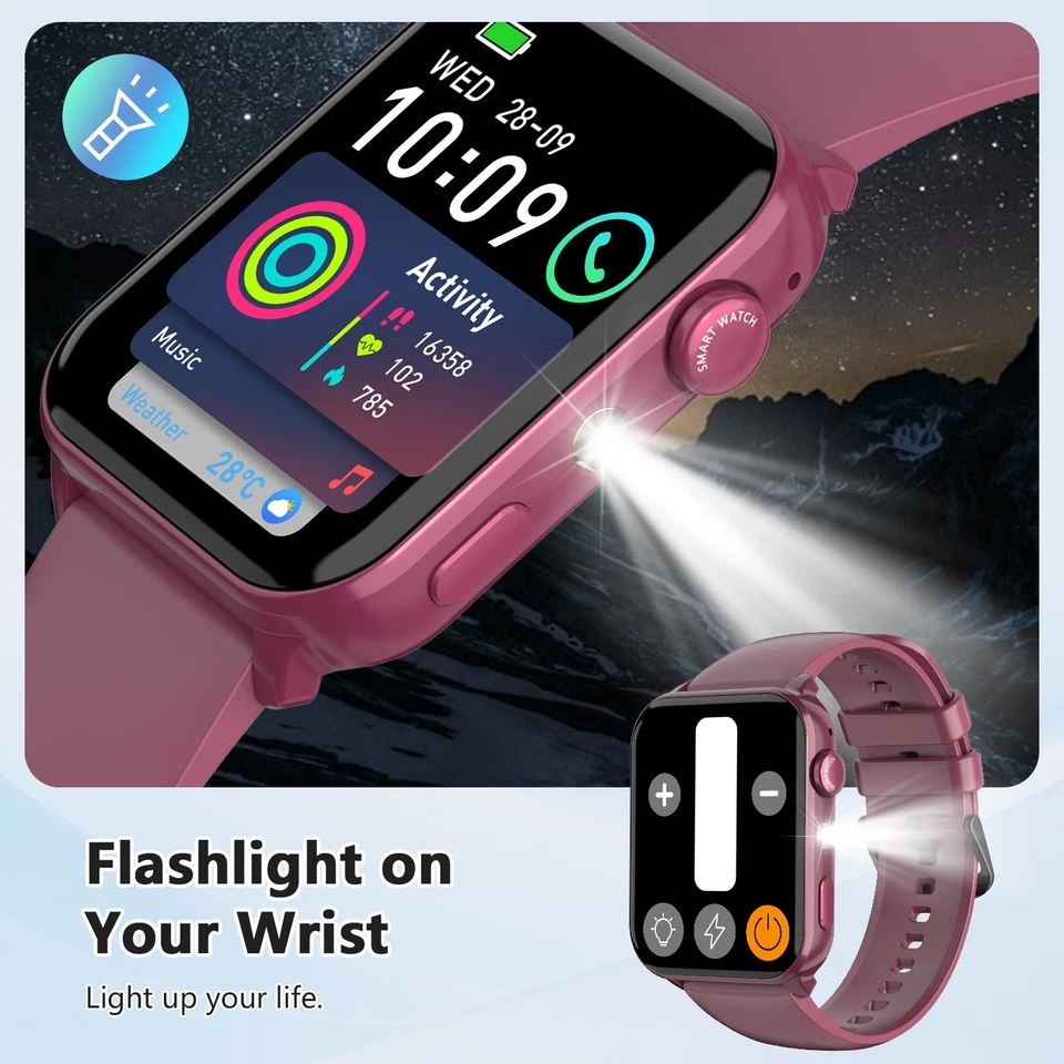 2025 Smart Watch For Men/Women, Waterproof Smartwatch Bluetooth iPhone Samsung - Image 2 of 4