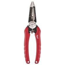 Milwaukee 7.75 in Wire Stripper 6 in 1 Pliers Tool Needle Nose Cutting Stripping