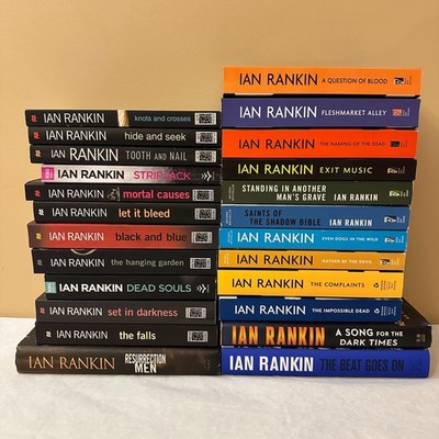 24 pc Inspector Rebus Book Series by Ian Rankin / Trade Paperbacks / 3 Hardcover