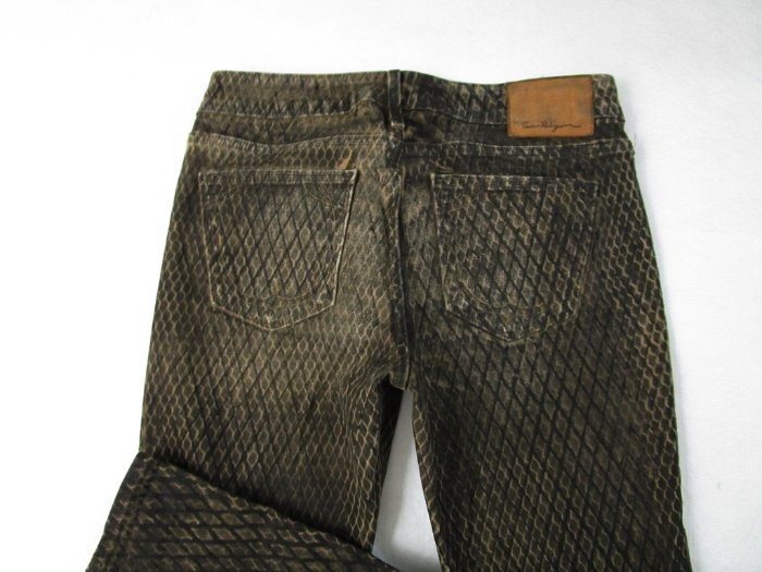 True Religion Halle Coated Snake Print Skinny Jeans Size 27 thumbnail 4