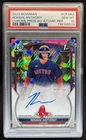 2023 Bowman Roman Anthony Chrome Auto Atomic Refractor 1st #/100 Red Sox PSA 10