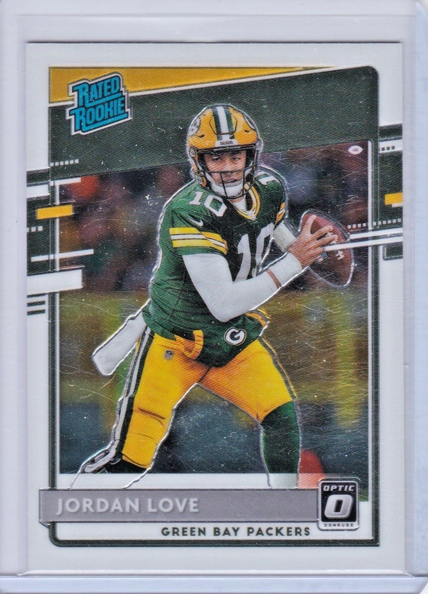 2020 Donruss Optic JORDAN LOVE Base Rated Rookie RC PACKERS #154 Qty Avail