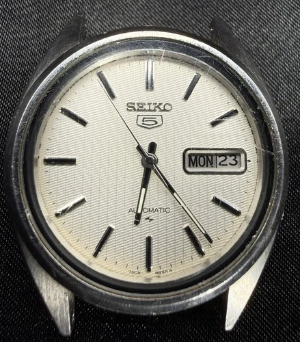 Seiko 5 Automatic 7009-8740 Day/Date Vintage Men’s Watch ~ Works