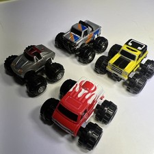 Micro Machines Galoob Lot of 4 Big Tire 4x4 Monster Truck Tuff Trax