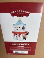 New Target Wondershop Cat Scratcher Holiday Snowman Christmas Cat House As Pictu