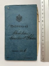 WW1 German Milit�rpass Pass Garde Korps Machine Gunner Verdun Argonne EK2 WB