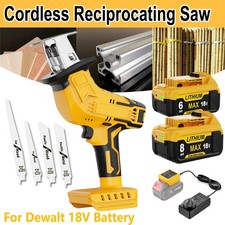 Cordless Reciprocating Saw 3000 SPM Brushless Saw for Dewalt 18V 20V Battery New