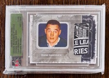 Frank Mahovlich Game Used Patch ITG Ultimate Memorabilia Maple Leafs HOF Relic🚨