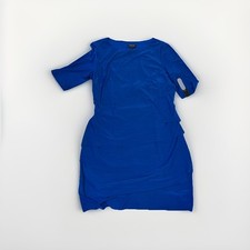 Tahari Arthur S. Levine Layered Sheath Dress Royal Blue Women’s Size 14