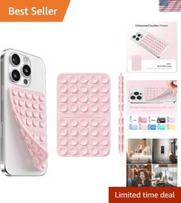 Silicone Double-Sided Suction Cup Phone Case Detachable Mount, Sticky Phone G...