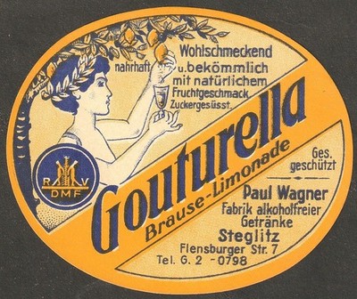 GOUTURELLA | Brause-Limonade | Paul Wagner - Berlin-Steglitz