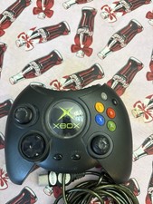 Original Xbox OEM "Duke" Black Controller with Breakaway Cable TESTED RARE!