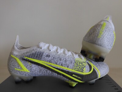 Nike Mercurial Vapor 14 Elite Fg White-Black-Silver-Volt Sz Nike Mercurial Vapor 14 Elite Fg White-Black-Silver-Volt Sz
