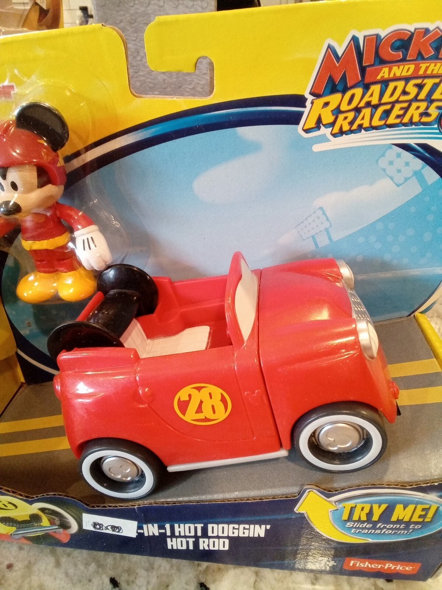 ディズニーレーサーズ　セット Fisher-Price Disney Mickey & the Roadster Racers, 2-in-1 Hot
