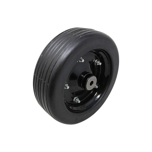 10"x 3.25" Solid Molded Ttire Finish Mower Wheel Fits 1/2" Axle - Picture 7 of 12
