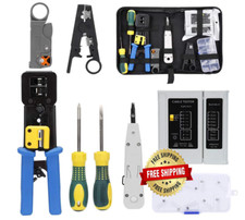 Kit De Herramientas De Red Para Cat5 Cat5e Cat6, Cable Ethernet Port til 8 En 1
