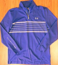 UNDER ARMOUR COLDGEAR LIGHTWEIGHT 1/4 ZIP JACKET PURPLE  GRAY Sz SMALL, S