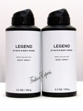BATH BODY WORKS LEGEND MEN'S BODY SPRAY 3.7 OZ SET OF 2 PCS