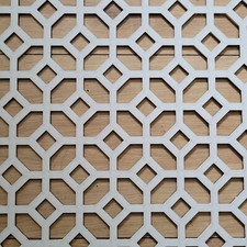 Trellis Grate Decorative Screen Radiator Cabinet Cover square MDF Panel Wall 019