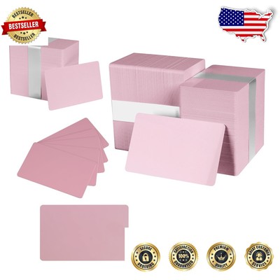 Bulk Pack of 500 Pink PVC Cards - 30 Mil Thick for All Types of ID Printing