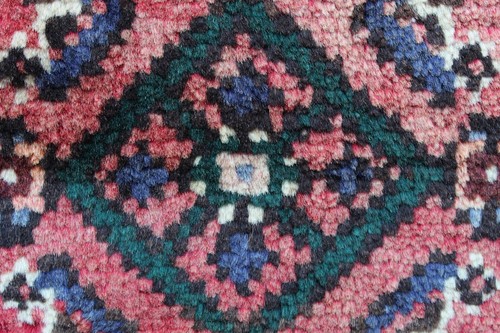 Vintage Hand Made Traditional Oriental Wool Faded Red Short Runner 200x72cm - Picture 10 of 13