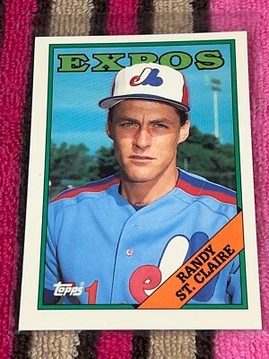 1988 TOPPS TIFFANY #279 RANDY ST-CLAIRE EXPOS VINTAGE NM-MT BASEBALL CARD !! - Photo 1/2