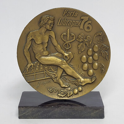 MYTHOLOGY/ NUDE GOD MERCURY with Caduceus/ PORTO LUBRAPEX'76 1976