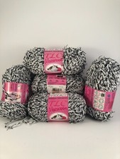 LOT of 6 Skeins: TLC Macaroon Super Bulky 115 yards. COLORS: 5 skeins of SALT AN