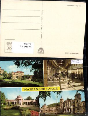 671082,Mehrbild Ak Marienbad Marianske Lazne Ansichten Czech Republic
