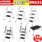 Haushaltsleiter 150kg Klapptritt 1-4 Stufen Stehleiter Stahl Trittleiter Leiter