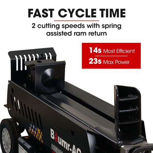 BAUMR-AG 10 Ton Log Splitter Electric Wood Hydraulic Firewood Splitting Machine - Picture 5 of 12