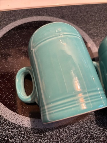 Vintage Fiesta Ware Stove Top Turquoise Salt and Pepper Shakers - Picture 3 of 7