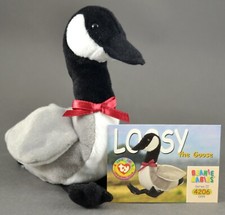 Loosy the Goose 4206 Ty Retired Beanie Baby w/ Trading Card