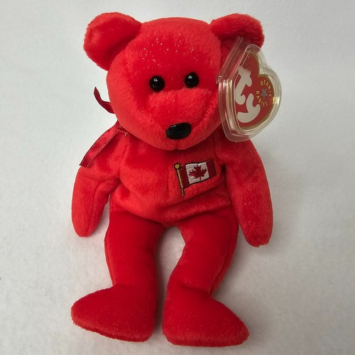 Ty Beanie Babies Pierre Canada Bear Beanbag Plush Red w/ Tags Vintage 2001 8.5" - Picture 2 of 7