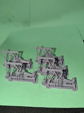 Z Scale set of 5 oil pump jacks