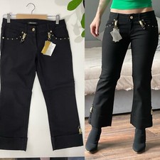 NWT Roberto Cavalli Women's Denim Pants Snake Metal Detail 28 RRP 400