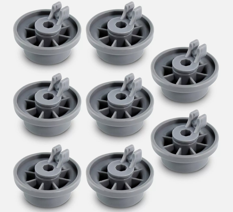 8PCS 165314 Dishwasher Wheels Lower Rack Wheel for Bosch, Kenmore Dishwasher